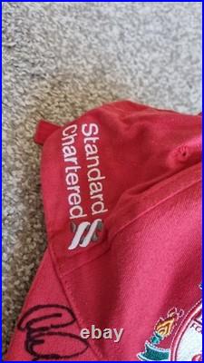 LFC Liverpool hand Signed Cap Carragher Rush Adams Thompson 100% Authentic