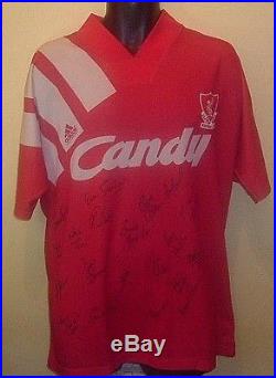 LIVERPOOL #15 SS Match Worn Signed Home Shirt 1991-1992