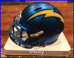LaDainian Tomlinson Signed San Diego Chargers Blaze Mini Helmet HOF 17 JSA GTSM