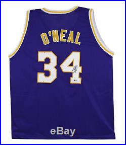 Lakers Shaquille O'Neal Authentic Signed Purple Shaq Diesel Jersey BAS Witnessed