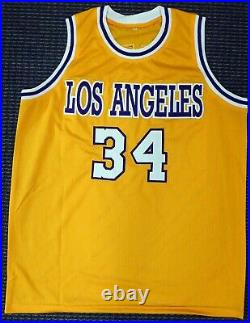 Lakers Shaquille O'neal Autographed Signed Yellow Jersey On 4 Beckett 191013