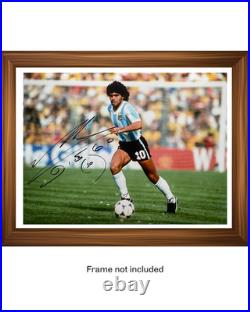 Late Diego Maradona Hand Signed Photo Argentina Legend #10 16x12 + Official COA Late Diego Maradona Hand Signed Photo Argentina Legend #10 16x12 + Official COA