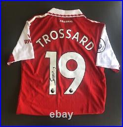 Leandro Trossard signed Arsenal No. 19 Home Shirt