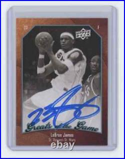 Lebron James 2009-10 Upper Deck Greats Of The Game #40 Signed Autographed