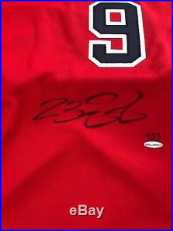 Lebron James UDA Upper Deck Signed Autograph Red USA Game-Issued Jersey 91/123