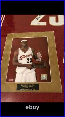 Lebron James signed 2003 rookie Cleveland Cavaliers jersey UDA COA Upper Deck