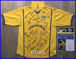 Leeds United 2000-2001 Semi Final Squad Signed Shirt Inc. COA