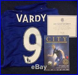 Leicester City Jamie Vardy Signed Match Worn Poppy shirt
