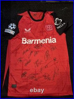 Leverkusan Squad Signed Shirt With COA Grimaldo