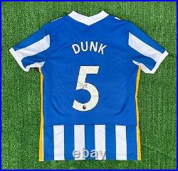 Lewis Dunk Signed Brighton & Hove Albion 2021/22 Home Shirt