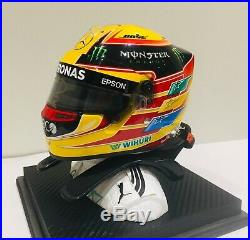 Lewis Hamilton 2017 1/2 signed helmet rare formula 1 f1