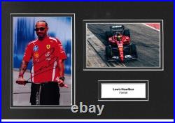 Lewis Hamilton Signed 12x8 Photo Display Ferrari Autograph Memorabilia COA