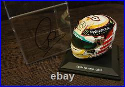 Lewis Hamilton Signed 2014 Mercedes Gp F1 Helmet Model 15 Very Rare Unique