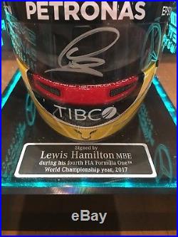 Lewis Hamilton signed Helmet 12 Scale