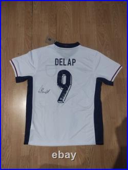 Liam Delap England Signed Shirt With Photo Proof