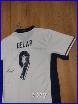 Liam Delap England Signed Shirt With Photo Proof