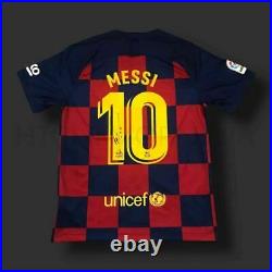 Lionel Messi Barcelona 19/ 20 Signed Shirt COA