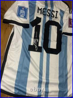 Lionel Messi Hand Signed Argentina Home Shirt With Coa Included Lionel Messi Hand Signed Argentina Home Shirt With Coa Included