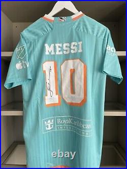 Lionel Messi Hand Signed Inter Miami 3rd Shirt COA verified