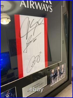 Lionel Messi, Neymar Jr & Kylian Mbappe Hand Signed And Framed PSG Shirt COA