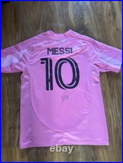 Lionel Messi Signed Inter Miami Home Shirt #10 With COA Certificate Included