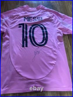 Lionel Messi Signed Inter Miami Home Shirt #10 With COA Certificate Included