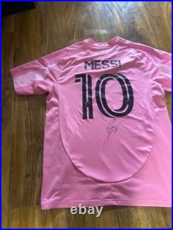 Lionel Messi Signed Inter Miami Home Shirt #10 With COA Certificate Included
