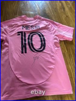 Lionel Messi Signed Inter Miami Home Shirt #10 With COA Certificate Included