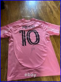 Lionel Messi Signed Inter Miami Home Shirt #10 With COA Certificate Included