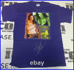 Lita Signed Original 2001 WWF Shirt PSA/DNA WWE Pro Wrestling Legend Autograph