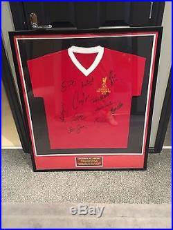 Liverpool 1977 European Cup Winners Signed/Framed Shirt 100% Authentic