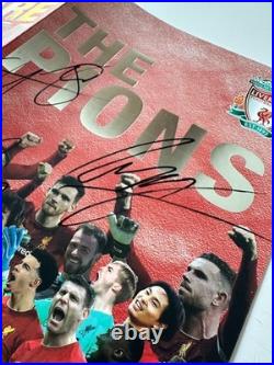 Liverpool 2019/20 Champions Programme Signed Salah Firmino Mane +2 Autographs