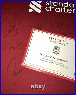 Liverpool 2022-2023 Squad Signed Shirt Inc. Official Hologram 098519536 COA
