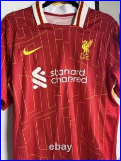 Liverpool Arne Slot Handsigned Home Strip with coa