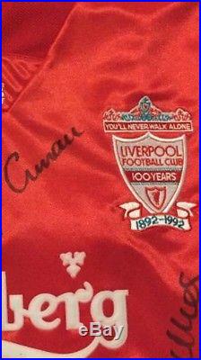 Liverpool Centenary Signed Shirt, Steve Mcmanaman Personal Shirt