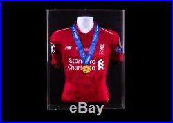 Liverpool Champions League Final 2019 Signed Shirt & Medal Display Coa Not Worn