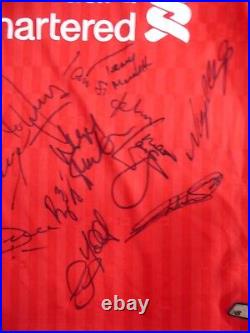 Liverpool FC Signed Legends Shirt x14 Football Autograph, YNWA, Anfield, Jones