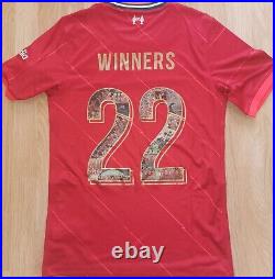 Liverpool FC signed shirt 2021/22 with coa & player issued shirt