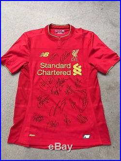 Liverpool football club Shirt Signed by all the players 2017