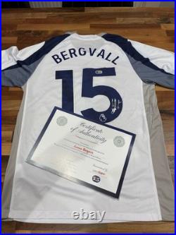 Lucas Bergvall Signed Tottenham Home Shirt 2024/25 With COA