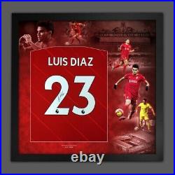 Luis Diaz 21/22 Liverpool Shirt COA Signed 8/5 Superb £299