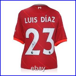Luis Diaz Signed Liverpool 2021-22 Football Shirt