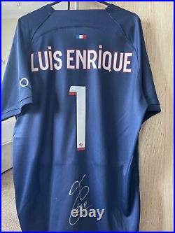 Luis Enrique Signed PSG Shirt Comes With COA