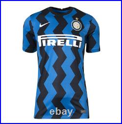 Luis Figo Signed Inter Milan Shirt 2020-2021, Number 7 Autograph Jersey