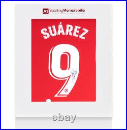 Luis Suarez Signed Atletico Madrid Shirt 2021/2022, Number 9 Gift Box