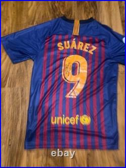Luis Suarez Signed Barcelona Home Shirt With COA Included