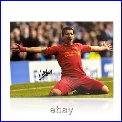 Luis Suarez Signed Liverpool Football Photo