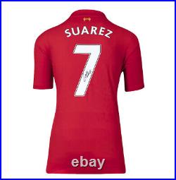 Luis Suarez Signed Liverpool Shirt 2012-13, Number 7 Autograph Jersey