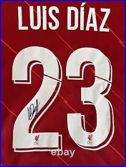 Luis diaz signed shirt