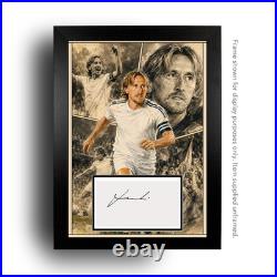 Luka Modric Signed Comic Print Perfect Gift for a Real Madrid Fan